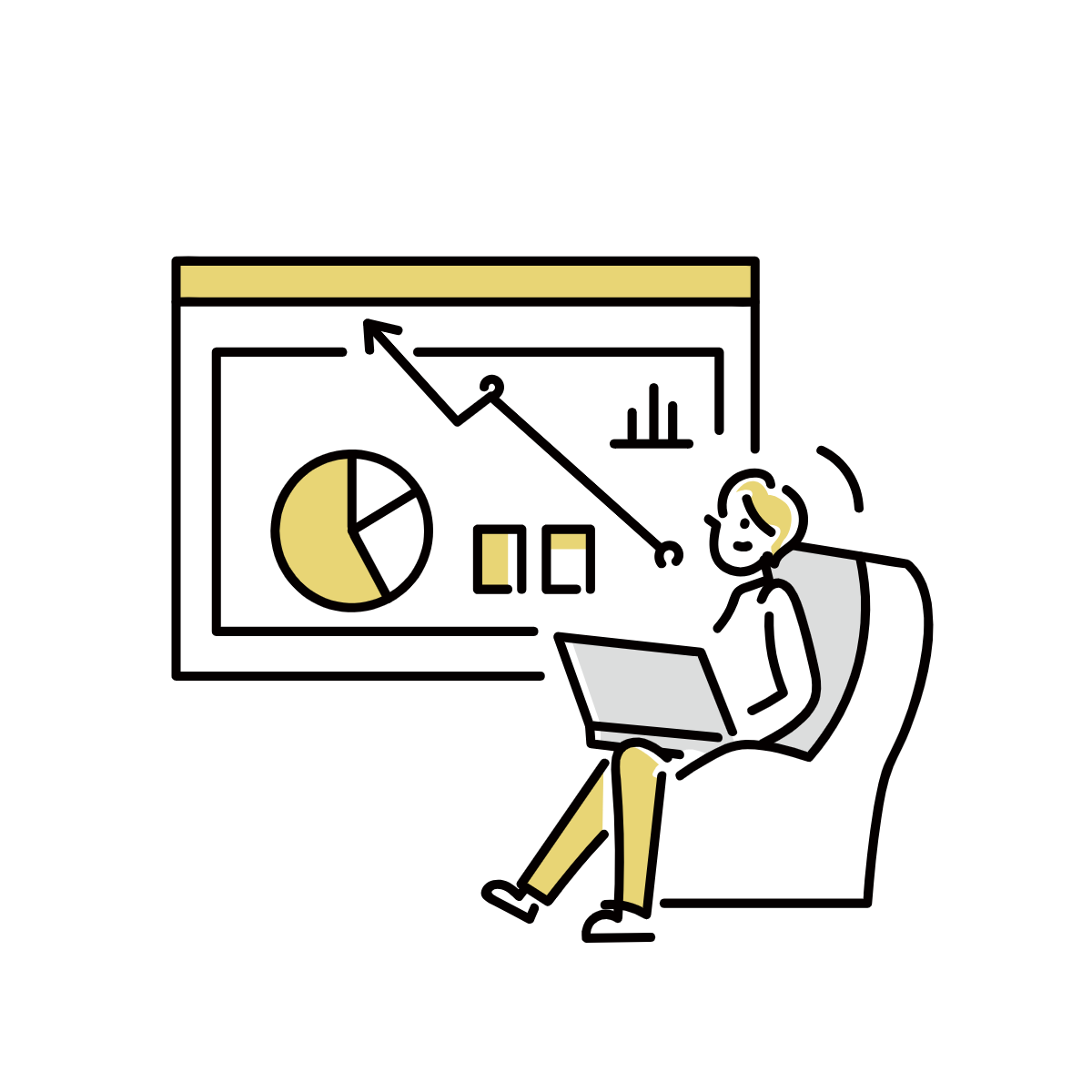 業績アップのイメージ